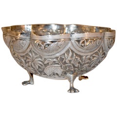 Antique 19th Century Anglo-Indian silver Bowl