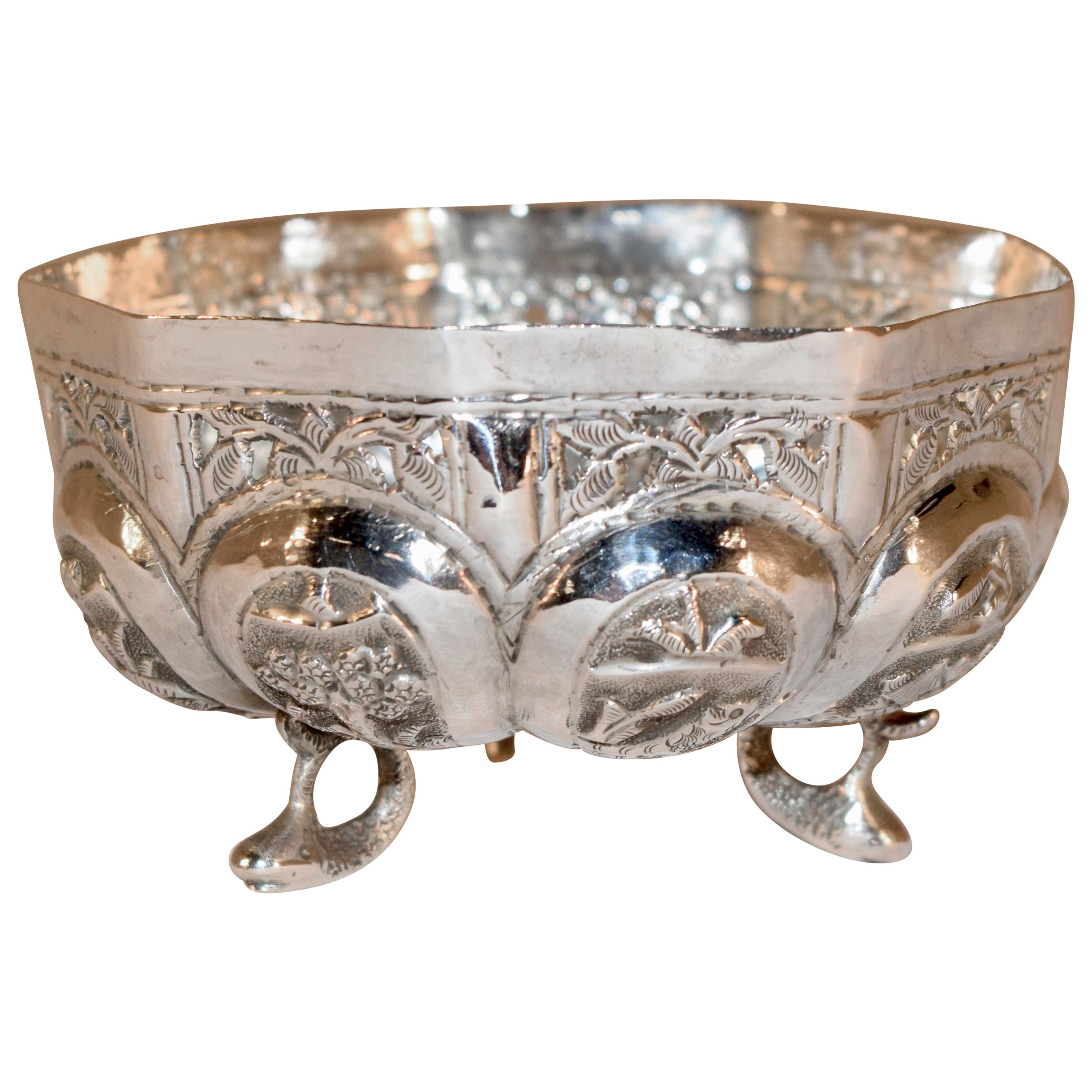19th Century Anglo-Indian Silver Bowl