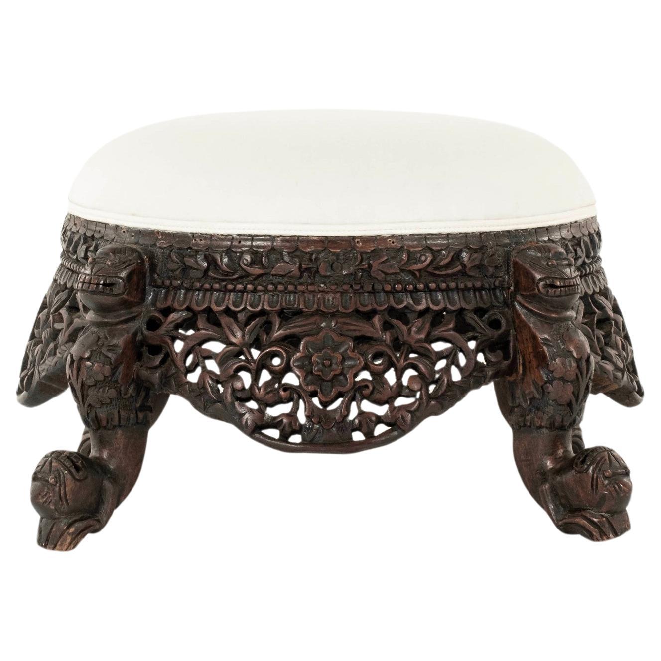 19th Century Anglo-Indian Stool For Sale