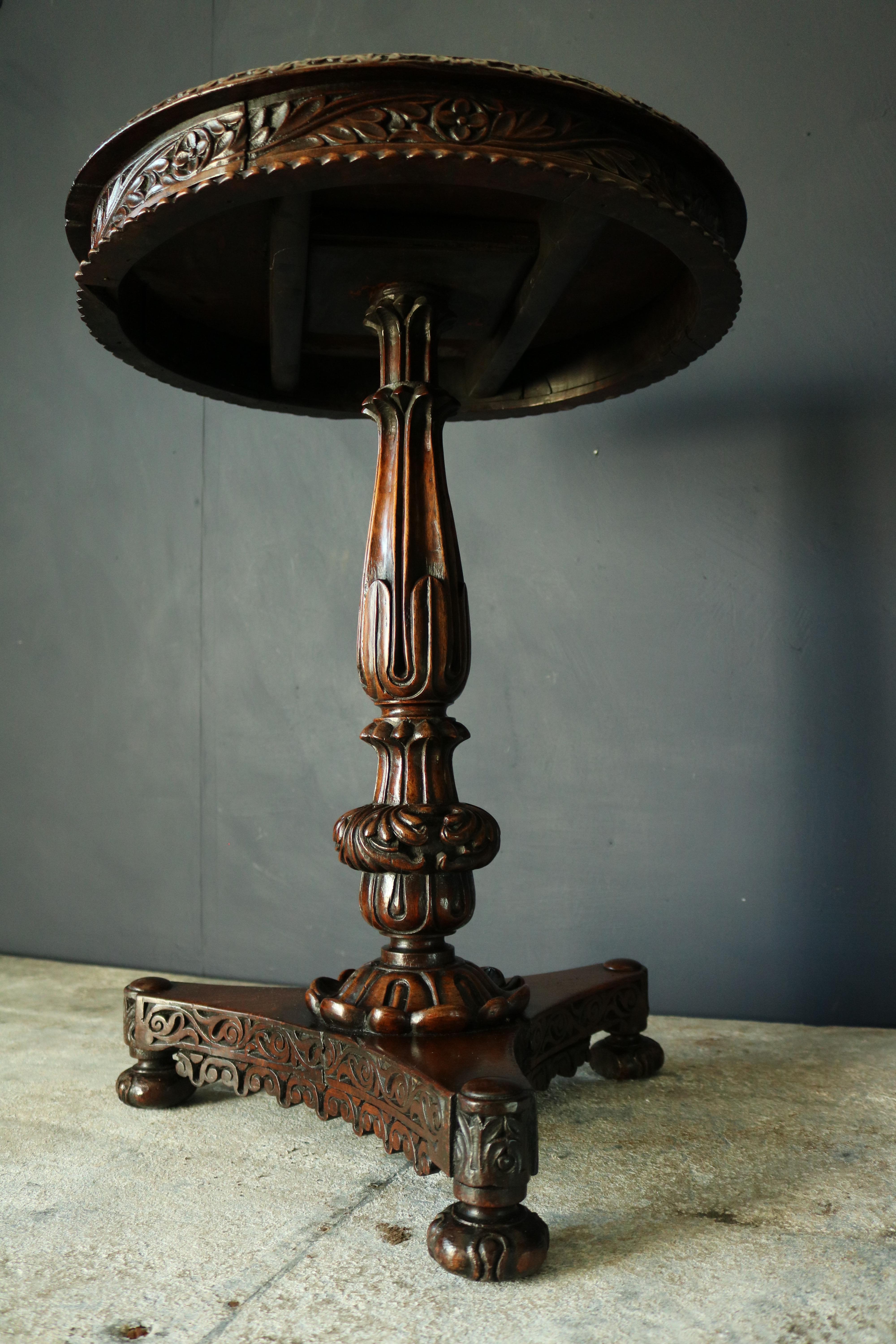 Padouk 19th Century Anglo-Indian Table