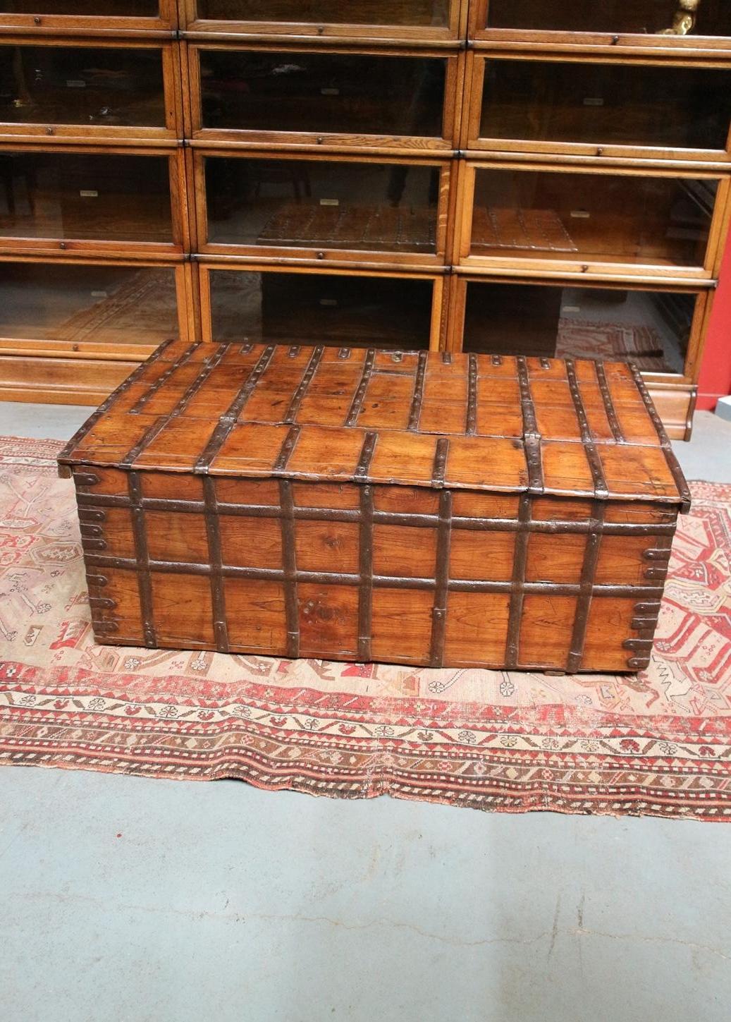 19th Century Anglo-Indian Teakwood Box or Coffee Table 1