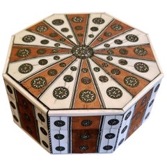 19th Century Anglo Indian Vizagapatam Octagonal Sunburst Box