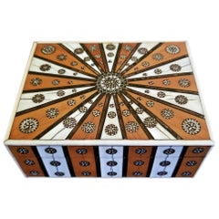 19th Century Anglo Indian Vizagapatam Sunburst Pattern Rectangular Box