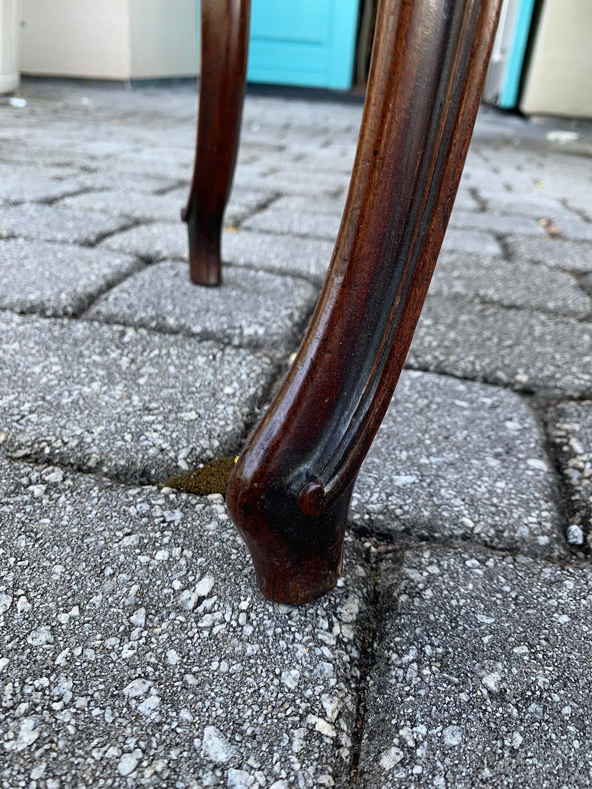 19th Century Anglo-Irish Mahogany Demilune Game Table 5