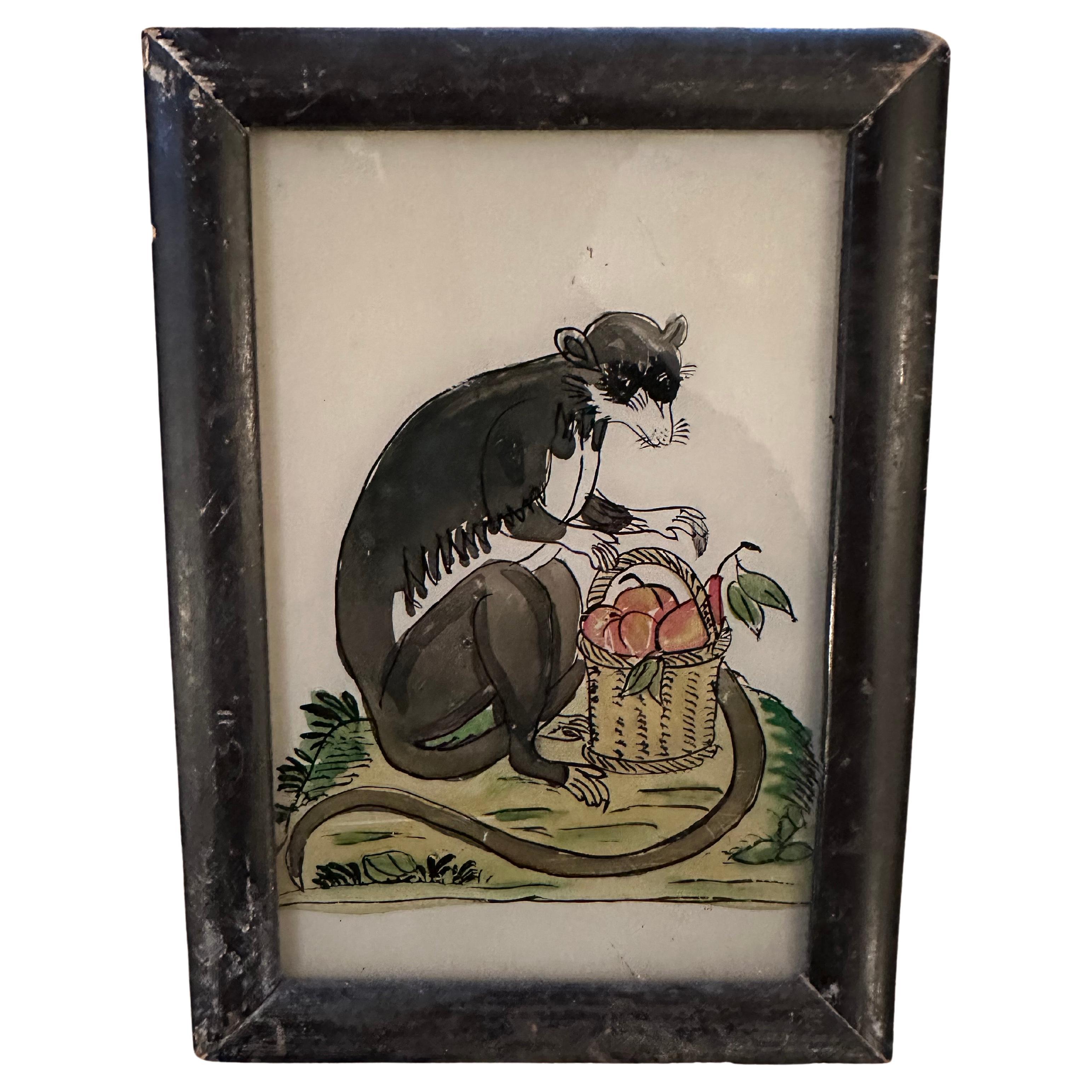 Questa accattivante serie di dipinti del XIX secolo mostra un'ampia gamma di animali - cane, maiale, ghepardo e scimmia - ognuno dei quali è reso con dettagli e abilità eccezionali. L'artista cattura abilmente le caratteristiche e le espressioni
