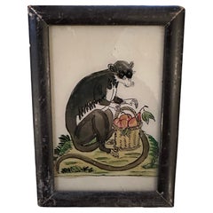 19th-Century Animal Portraits: Dog, Pig, Cheetah, and Monkey Paintings