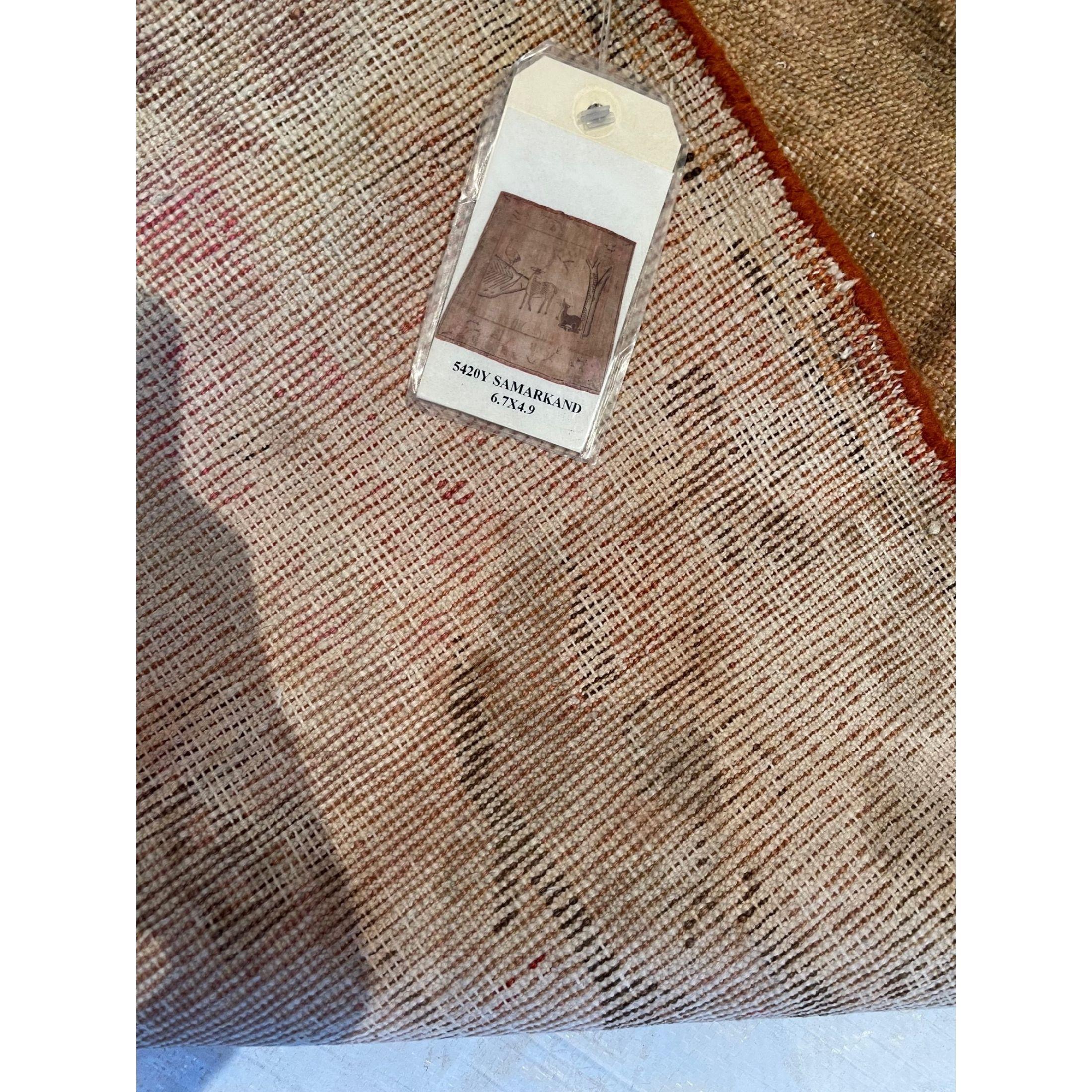 Samarkand-Teppich im Tierstil des 19. Jahrhunderts im Zustand „Gut“ im Angebot in Los Angeles, US