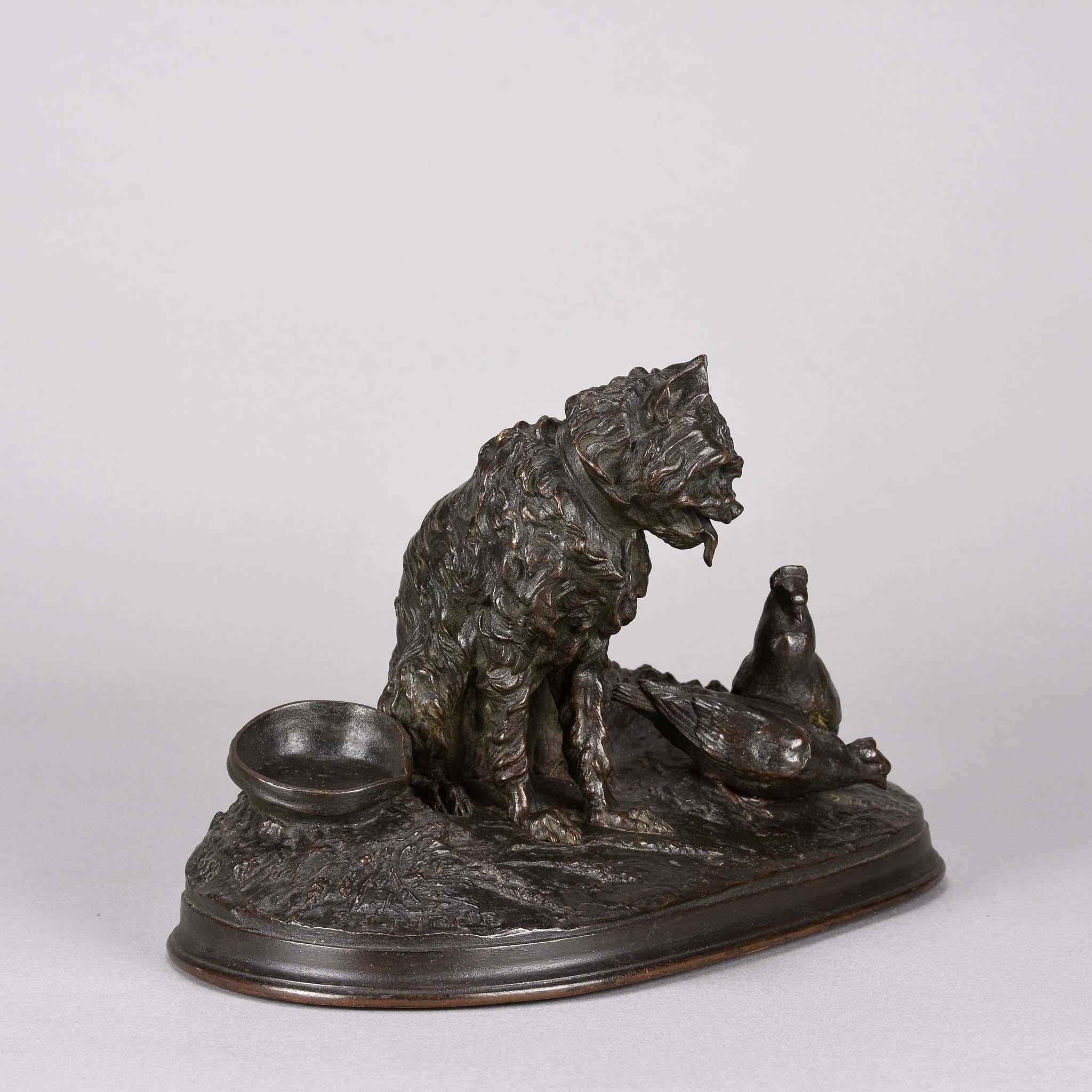 French 19th Century Animalier Bronze Entitled 