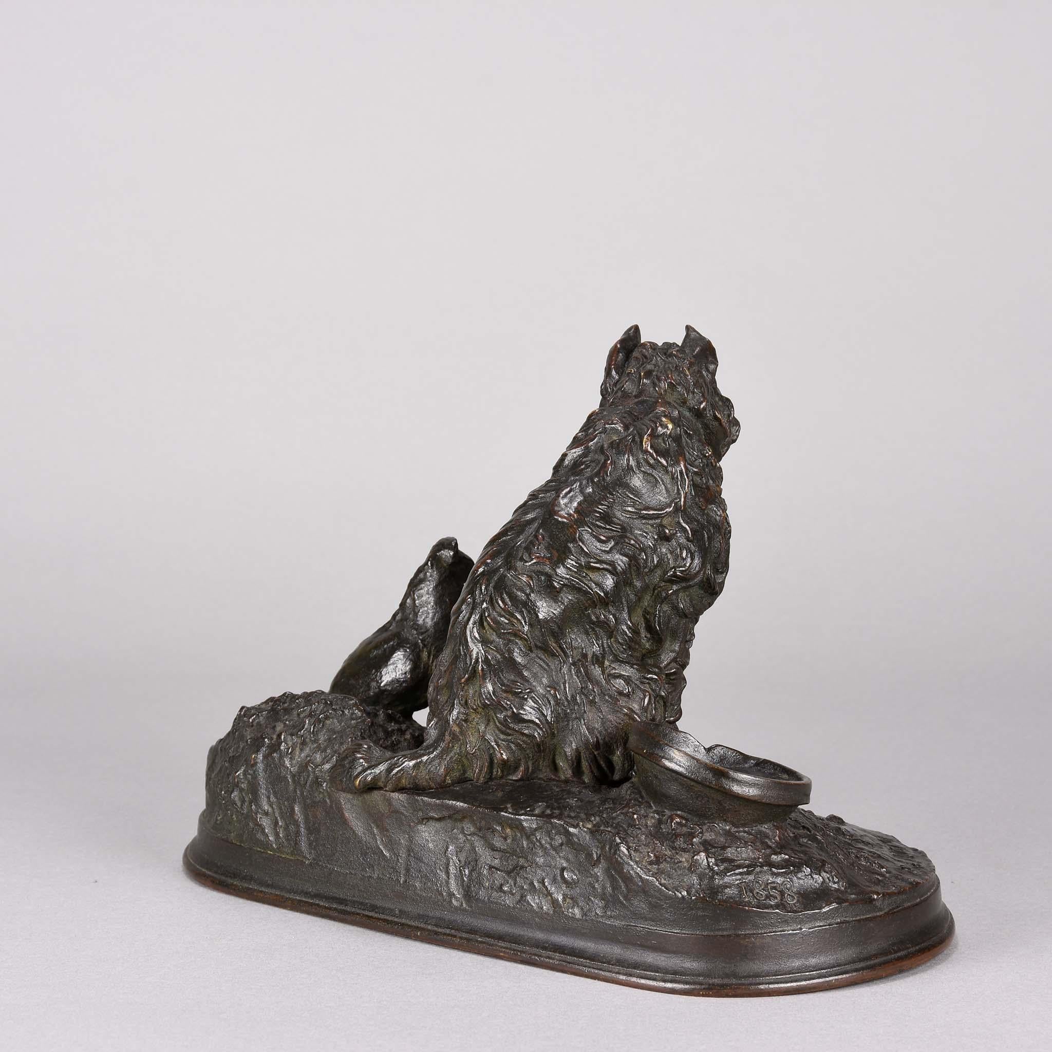 19th Century Animalier Bronze Entitled 