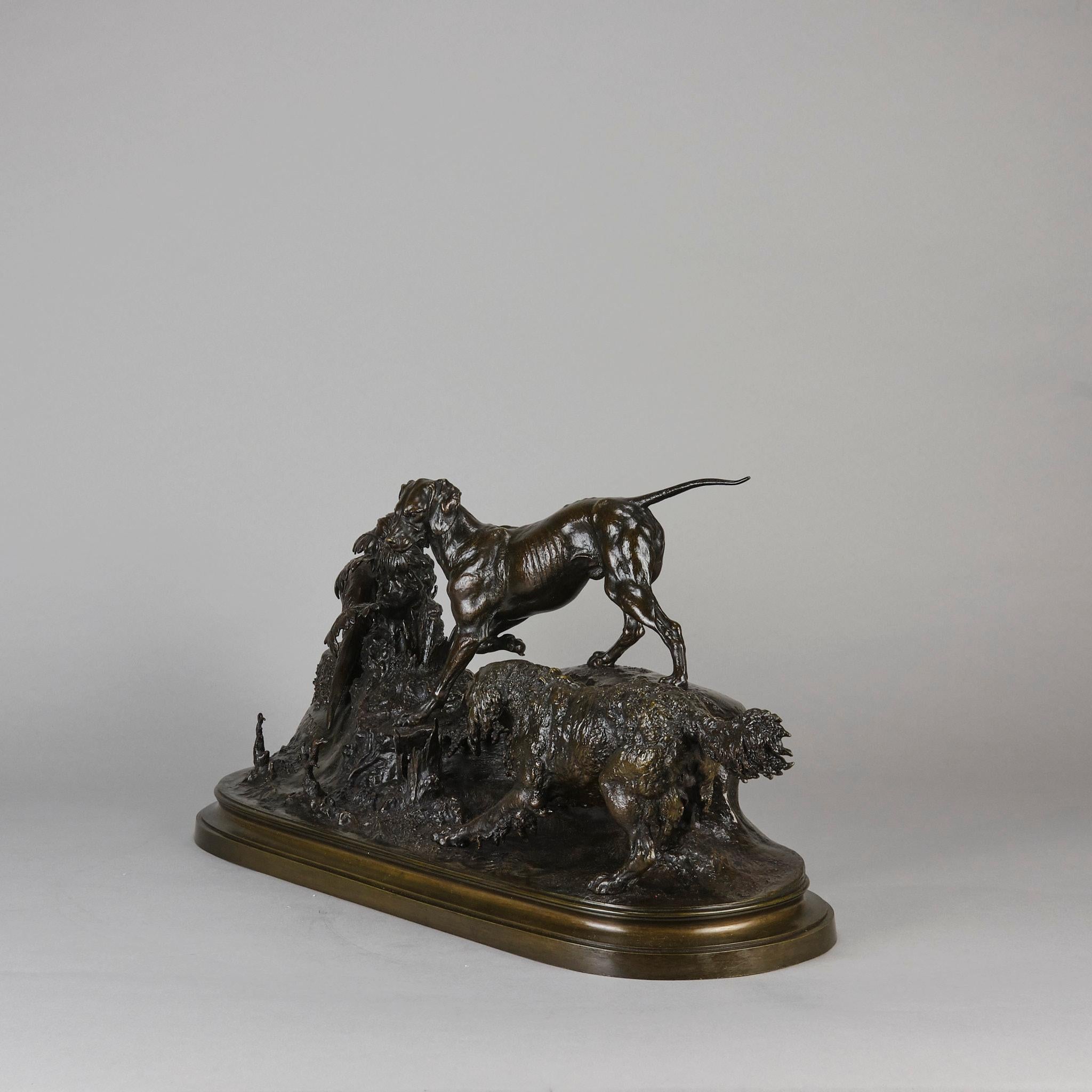 Bronce animalier del siglo XIX titulado 
