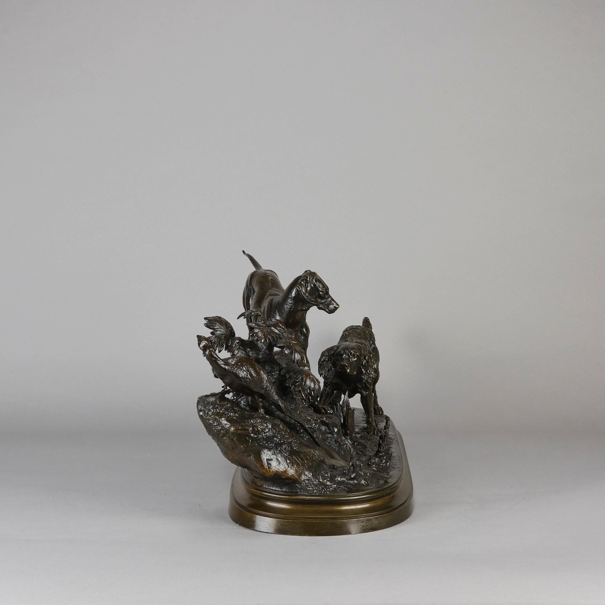Bronce animalier del siglo XIX titulado 