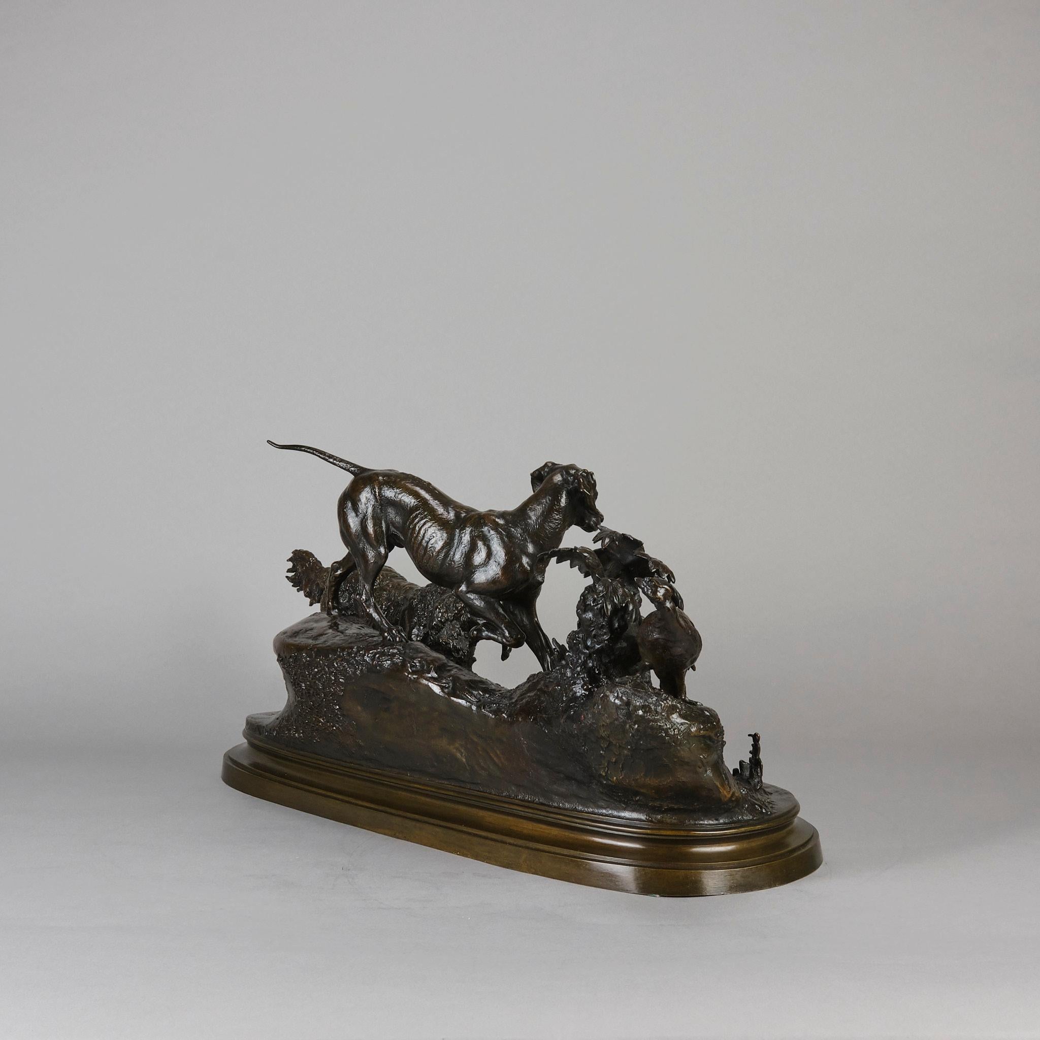 Bronce animalier del siglo XIX titulado 