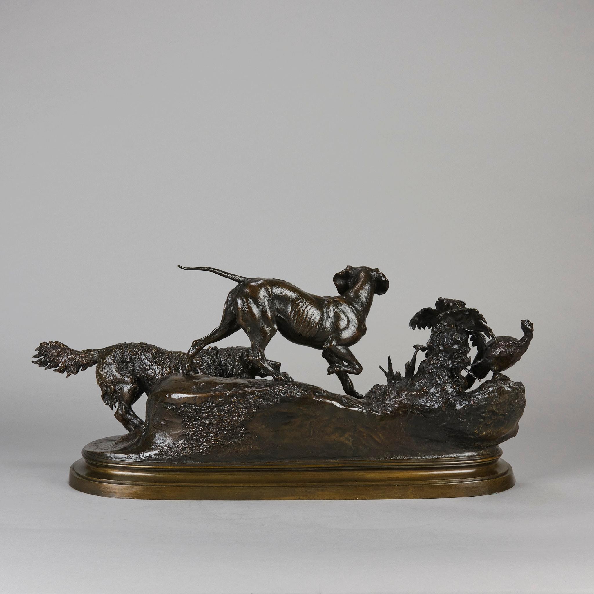 Bronce animalier del siglo XIX titulado 