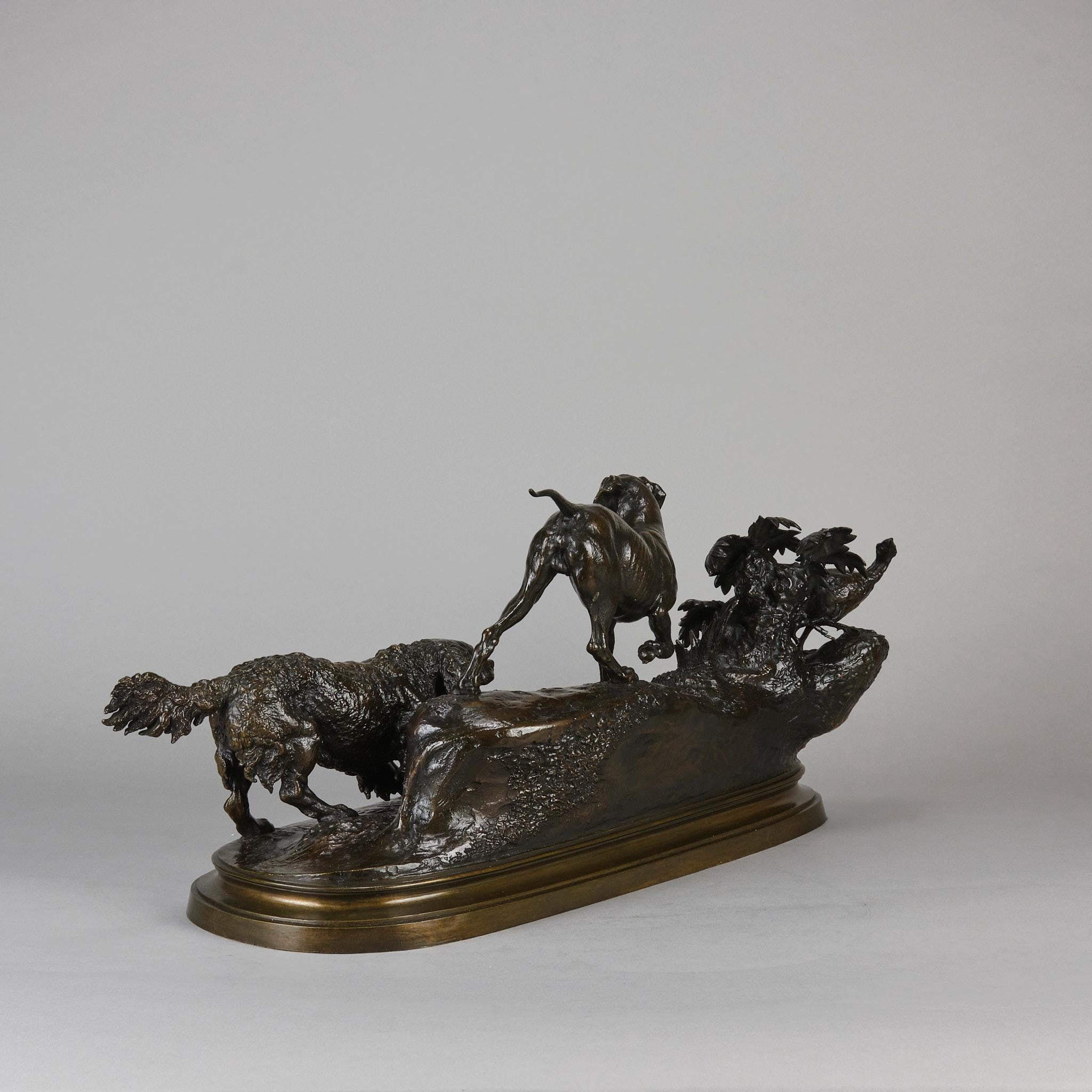Bronce animalier del siglo XIX titulado 