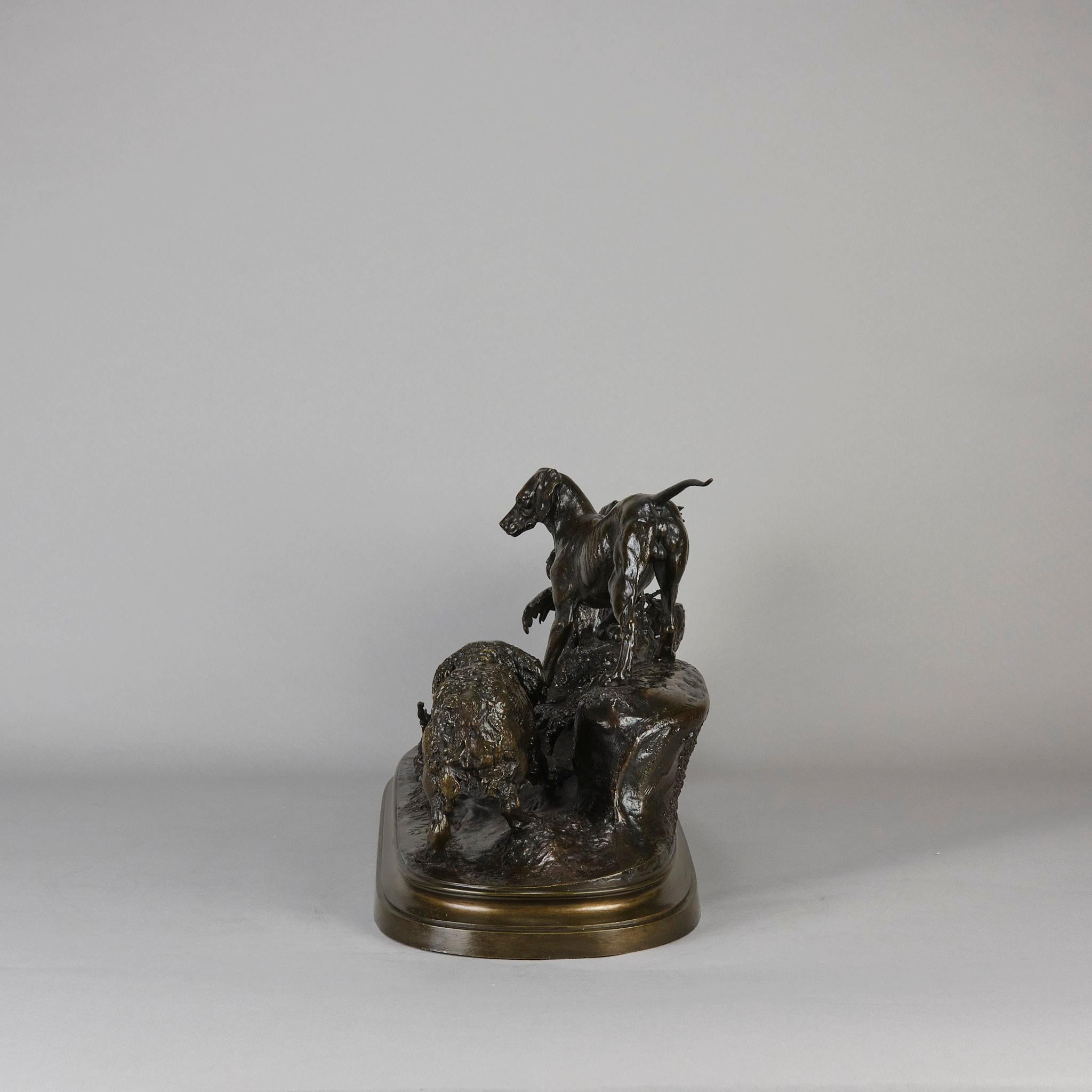 Bronce animalier del siglo XIX titulado 