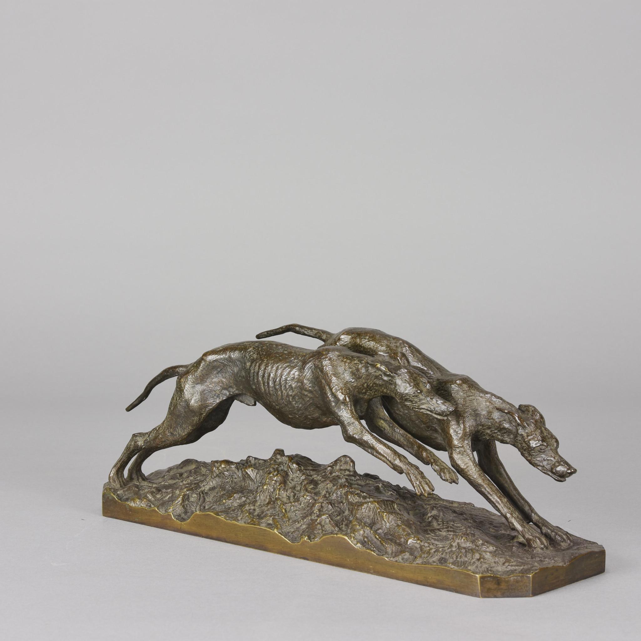 Art Nouveau 19th Century Animalier Bronze Entitled 