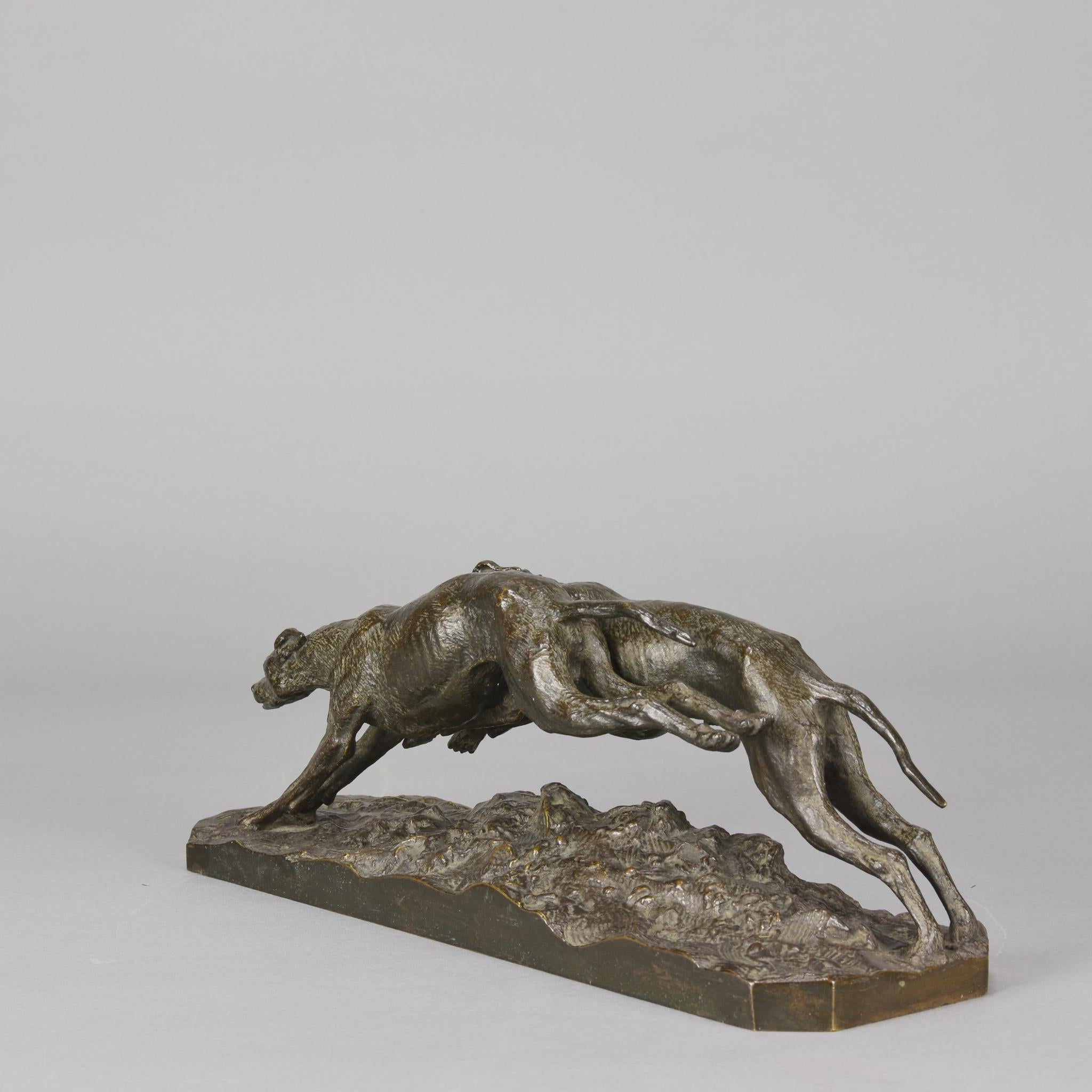 19th Century Animalier Bronze Entitled 