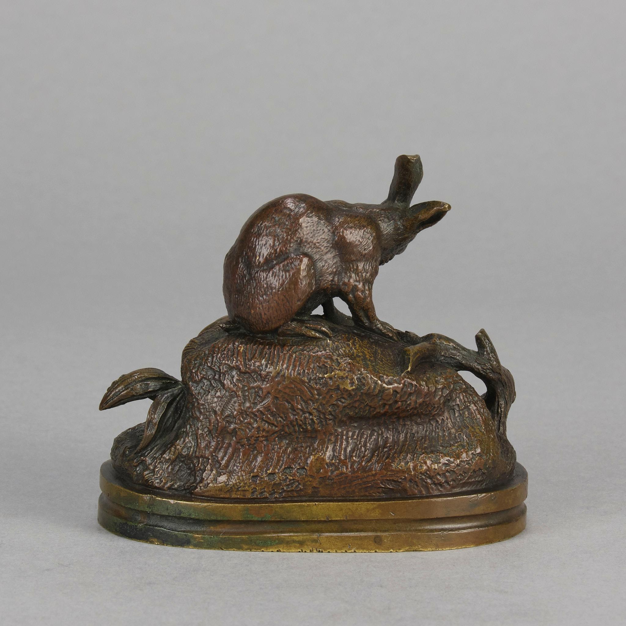 Bronze animalier du 19ème siècle intitulé « Paire de lapins » par Victor Chemin Excellent état - En vente à London, GB