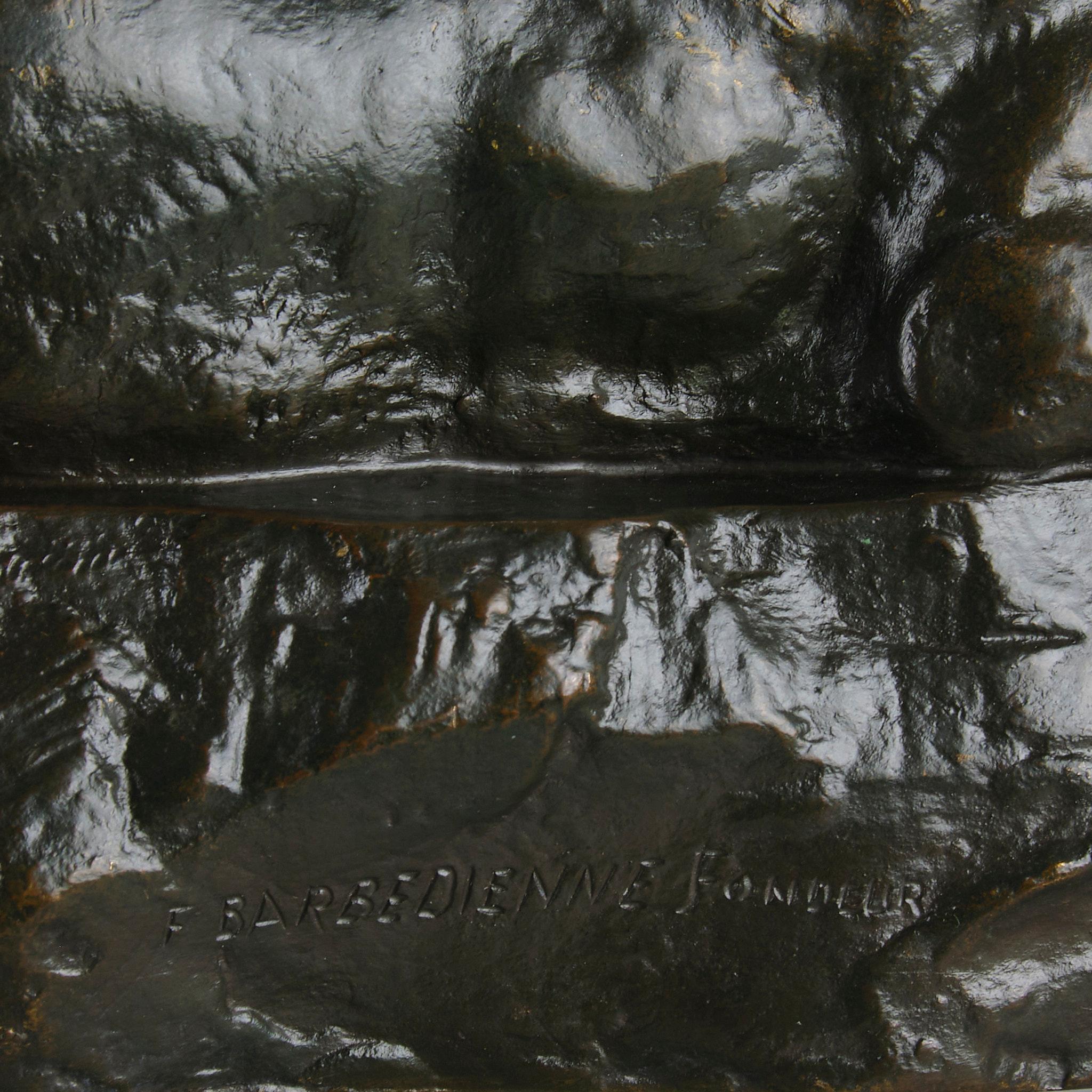 Animalische Bronze des 19. Jahrhunderts mit dem Titel 