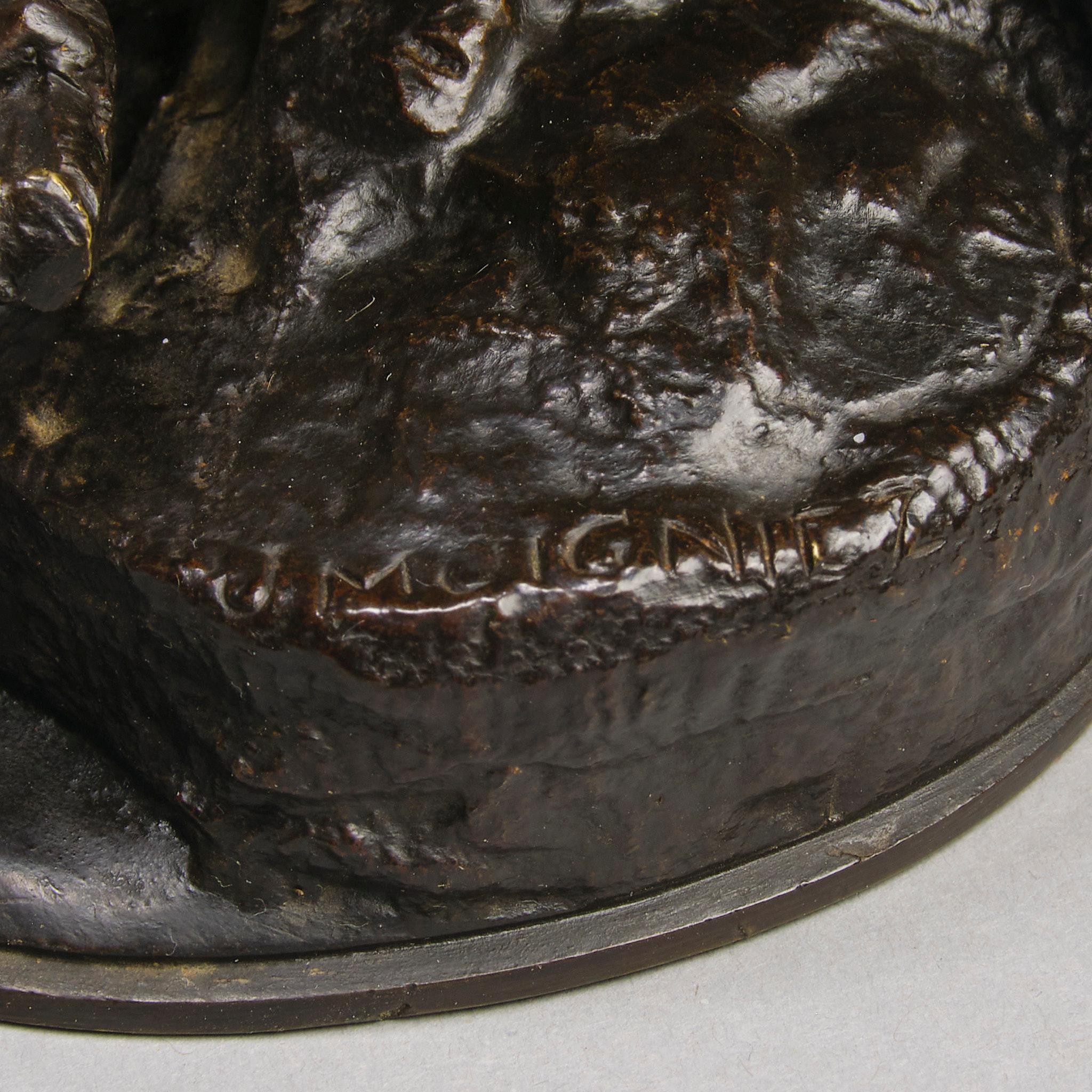 Tierier-Bronze-Skulptur mit dem Titel „Falcon“ von Jules Moigniez aus dem 19. Jahrhundert im Angebot 6