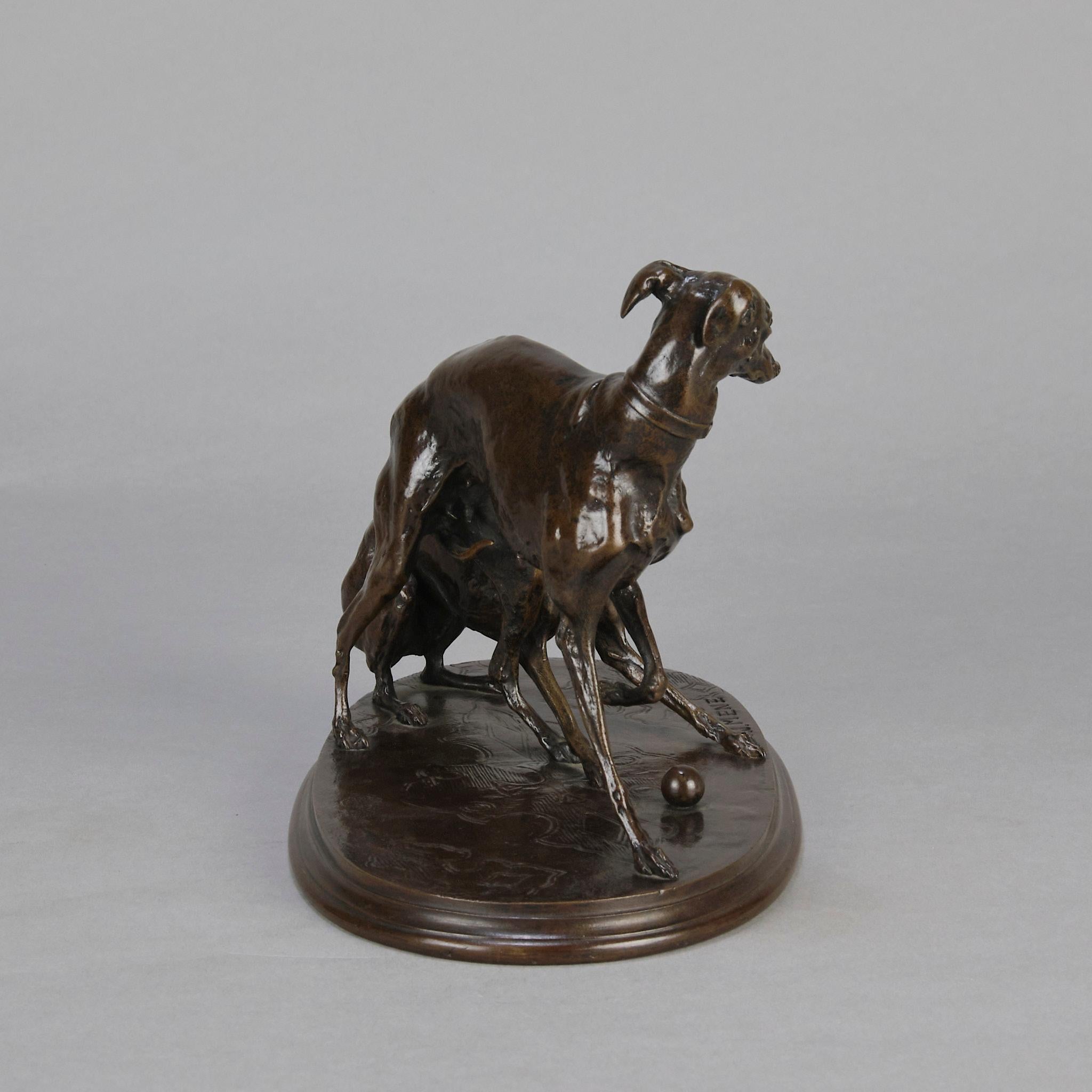 Calco Scultura in bronzo Animalier del XIX secolo intitolata 