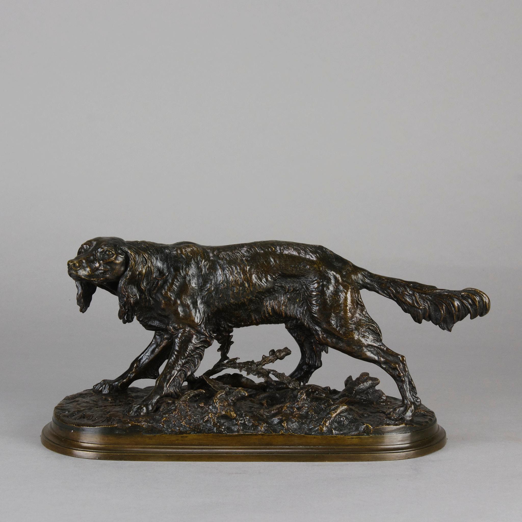 Art Nouveau 19th Century Animalier Bronze Sculpture entitled 