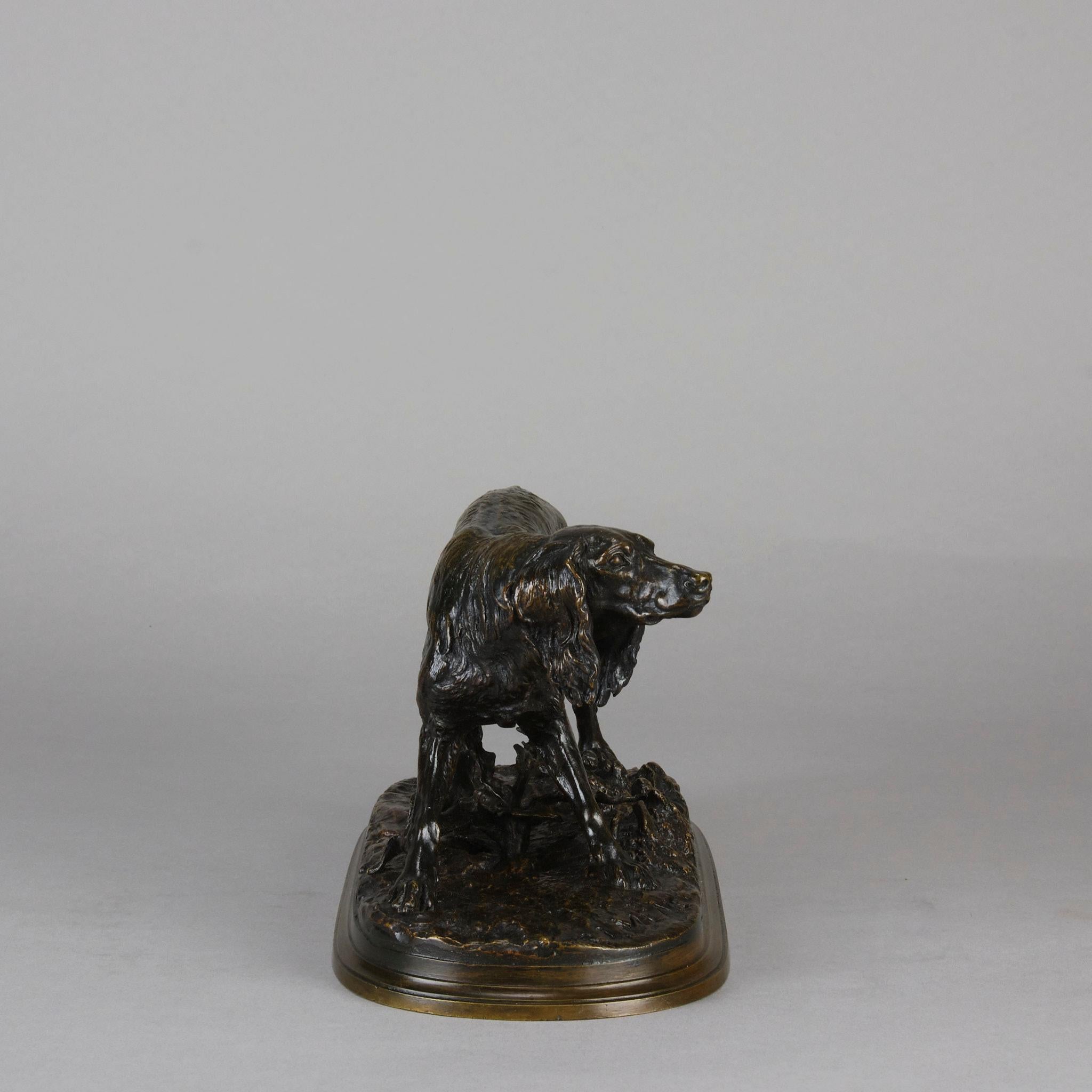 Cast 19th Century Animalier Bronze Sculpture entitled 