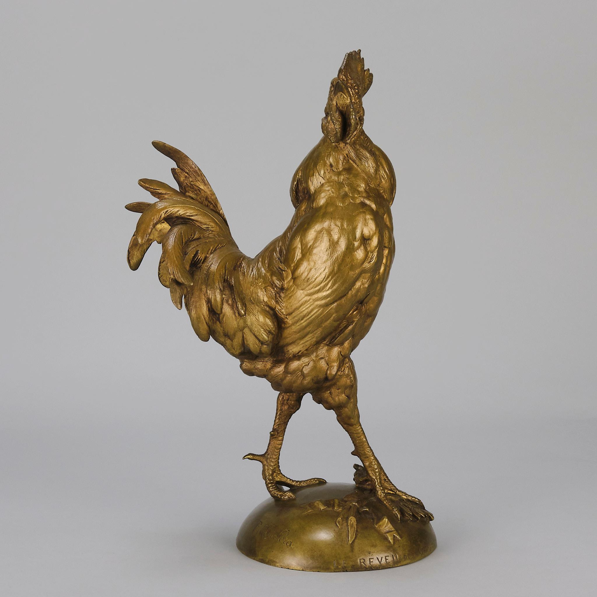 Art Nouveau 19th Century Animalier Bronze Sculpture 