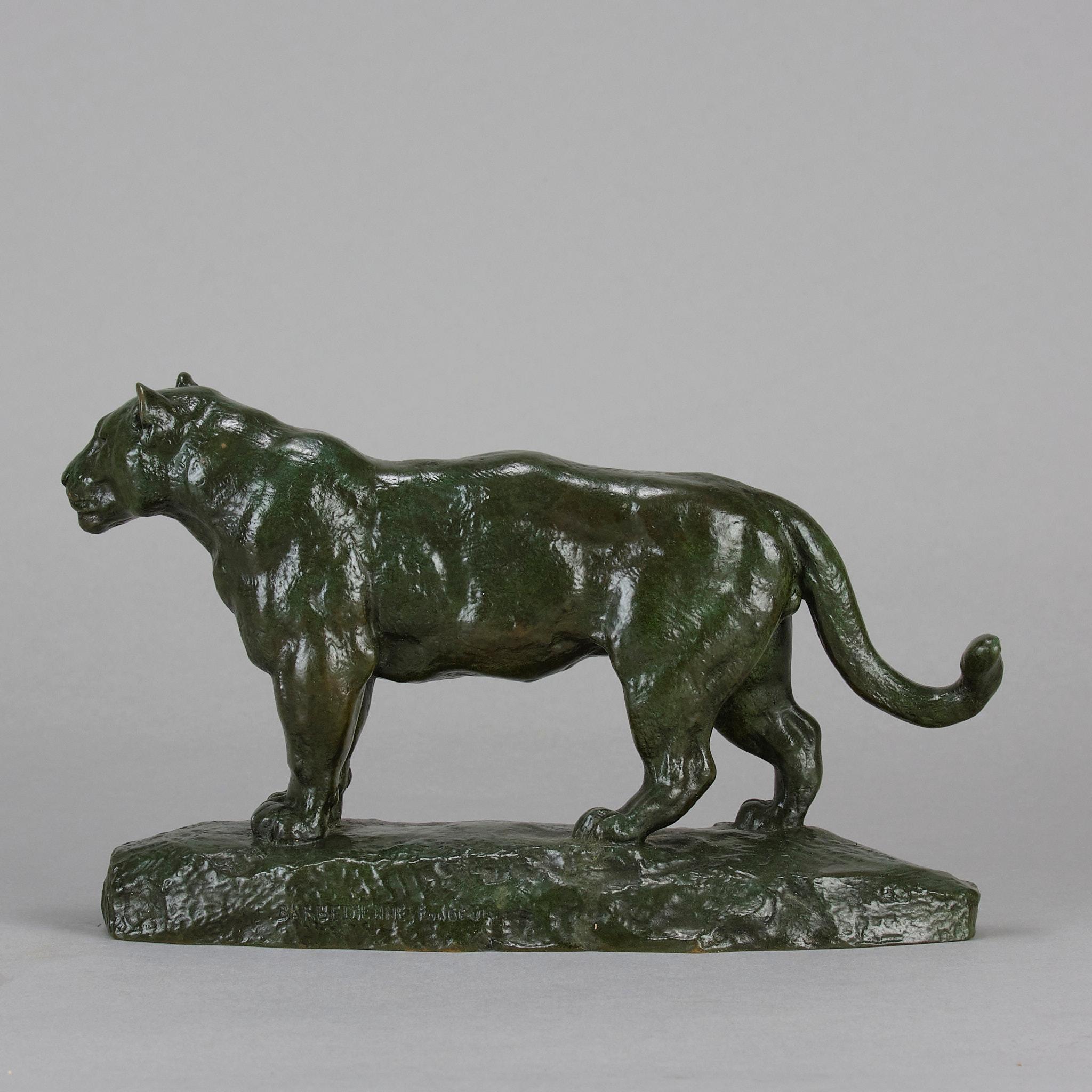 Tierier-Bronzestudie mit dem Titel „ Jaguar Debout“ von Antoine L Barye aus dem 19. Jahrhundert im Zustand „Hervorragend“ im Angebot in London, GB