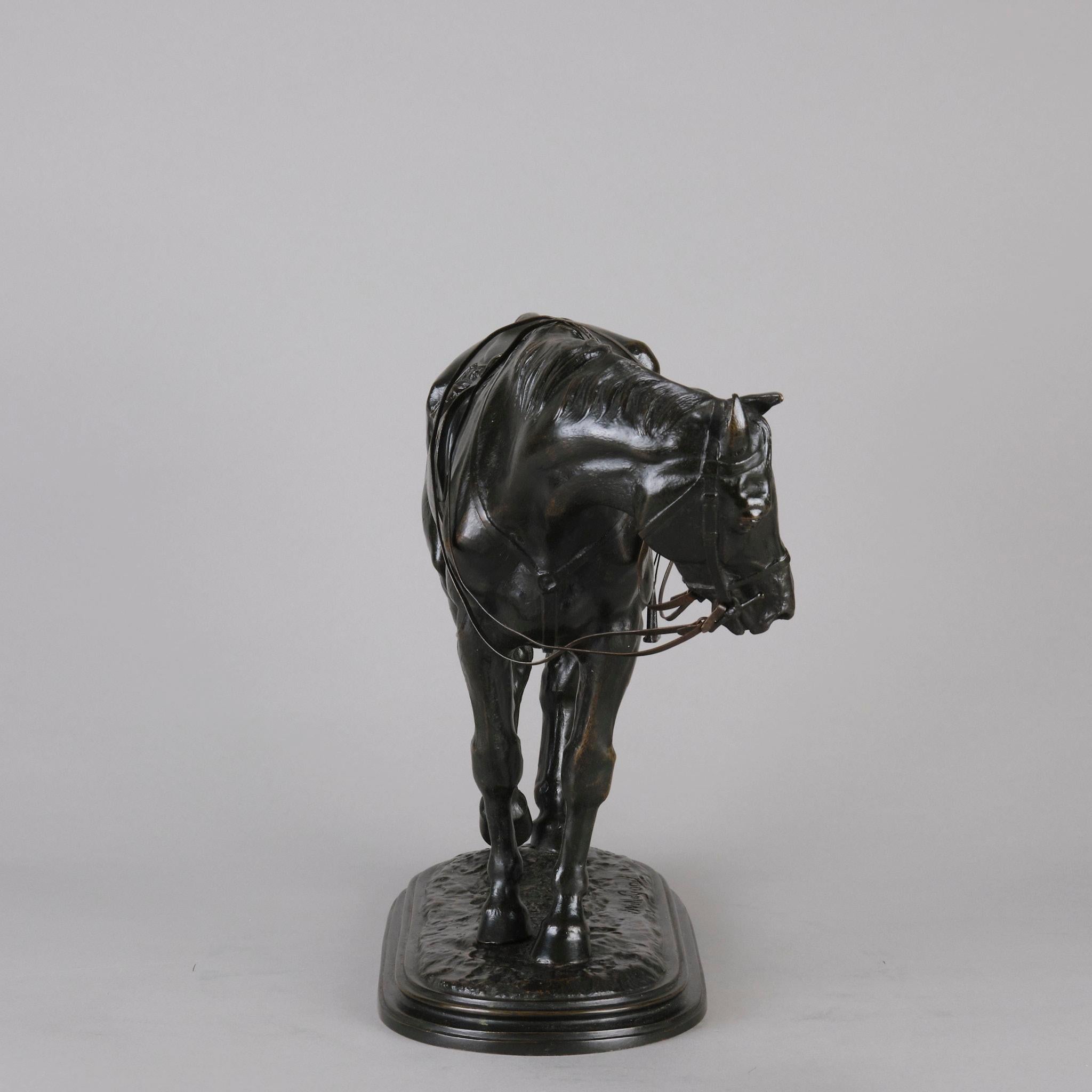 Animalier-Bronzestudie mit dem Titel „Tired Hunter“ von John Willis-Good aus dem 19. Jahrhundert (Französisch) im Angebot