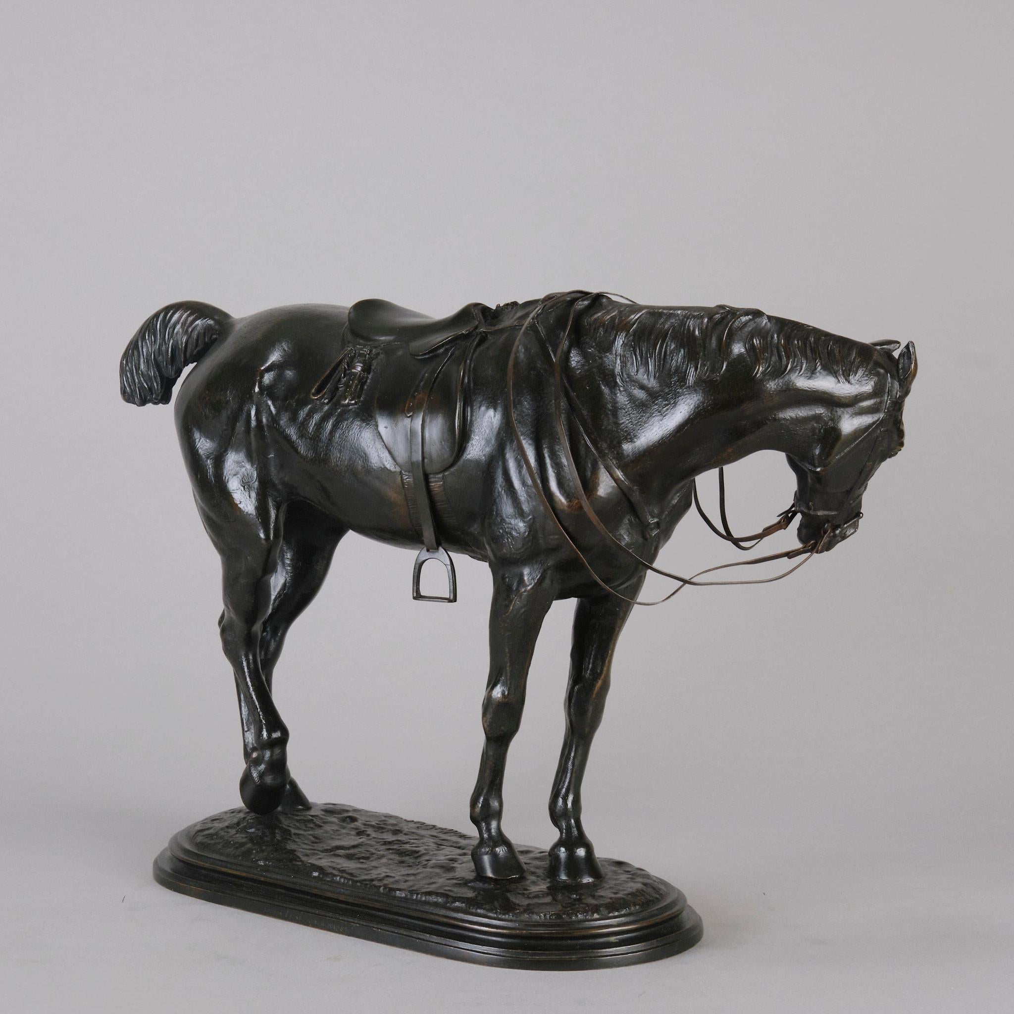 Animalier-Bronzestudie mit dem Titel „Tired Hunter“ von John Willis-Good aus dem 19. Jahrhundert (Gegossen) im Angebot