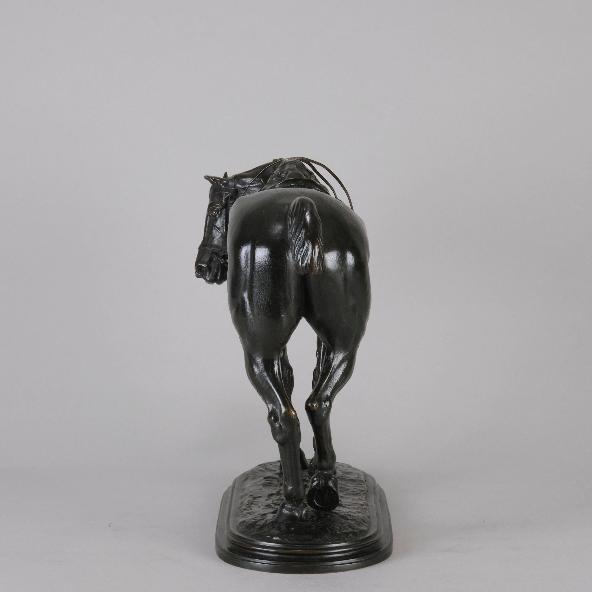 Animalier-Bronzestudie mit dem Titel „Tired Hunter“ von John Willis-Good aus dem 19. Jahrhundert im Angebot 2
