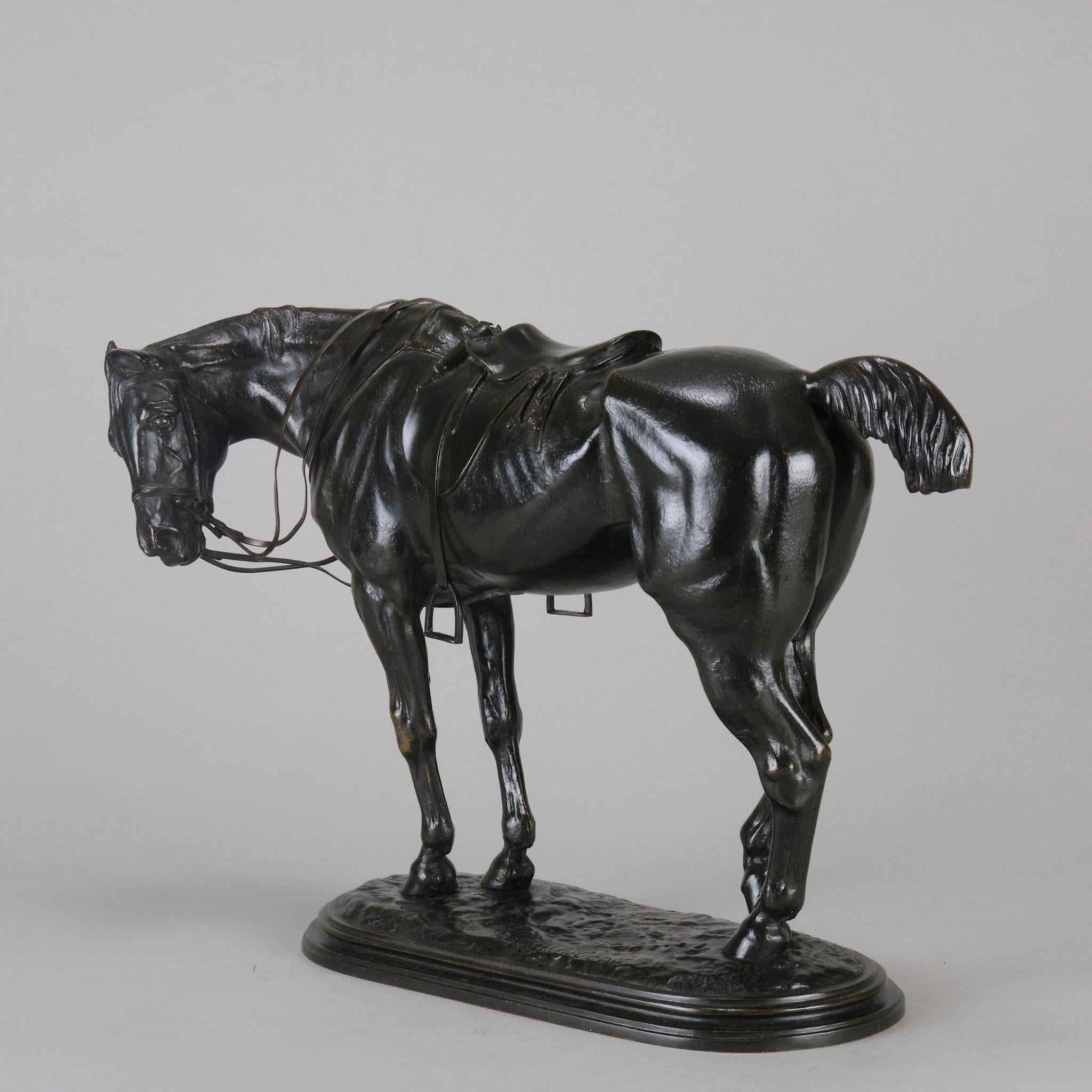 Animalier-Bronzestudie mit dem Titel „Tired Hunter“ von John Willis-Good aus dem 19. Jahrhundert im Angebot 3