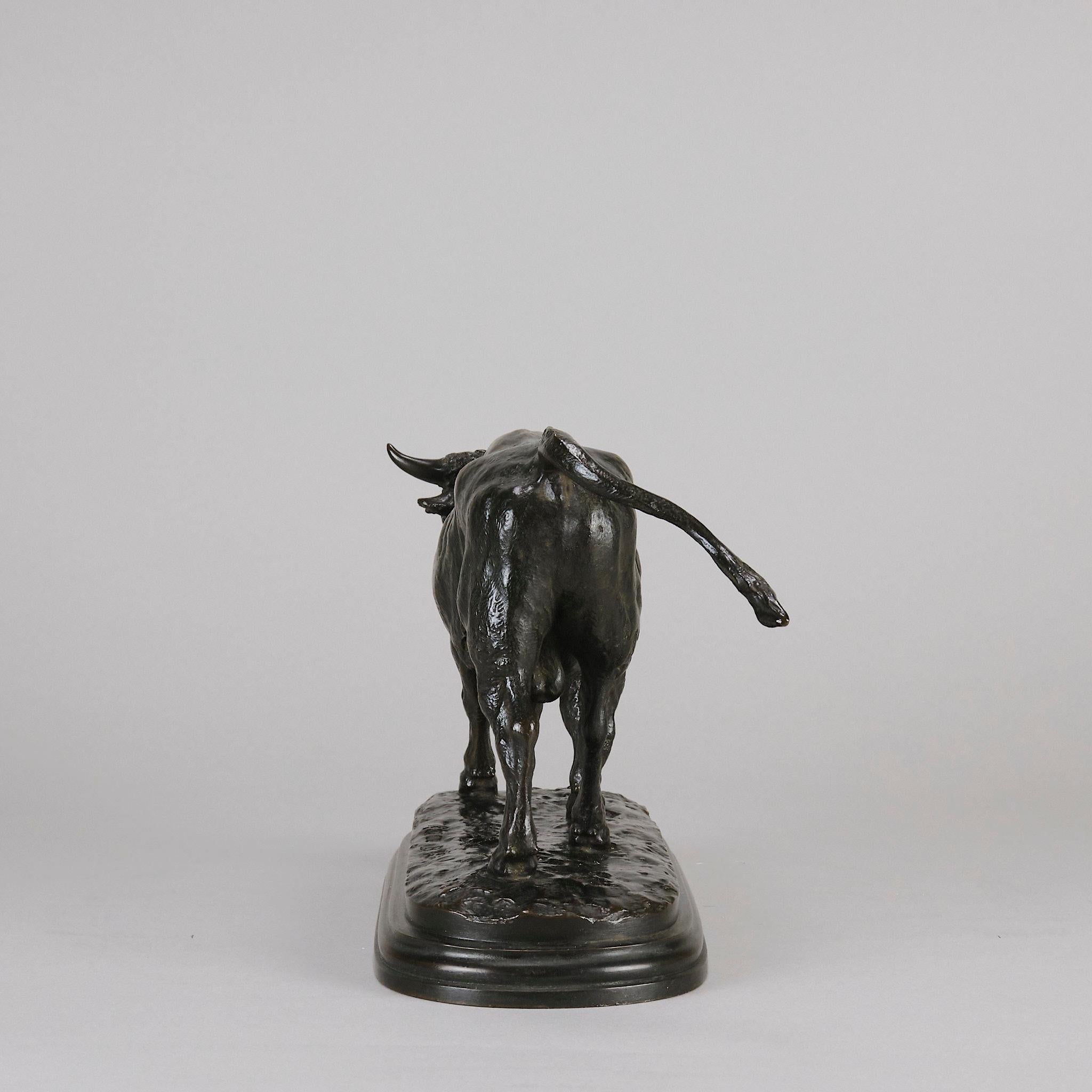 Tierier Französische Bronze des 19. Jahrhunderts mit dem Titel „Taureau Debout“ von Rosa Bonheur im Angebot 3