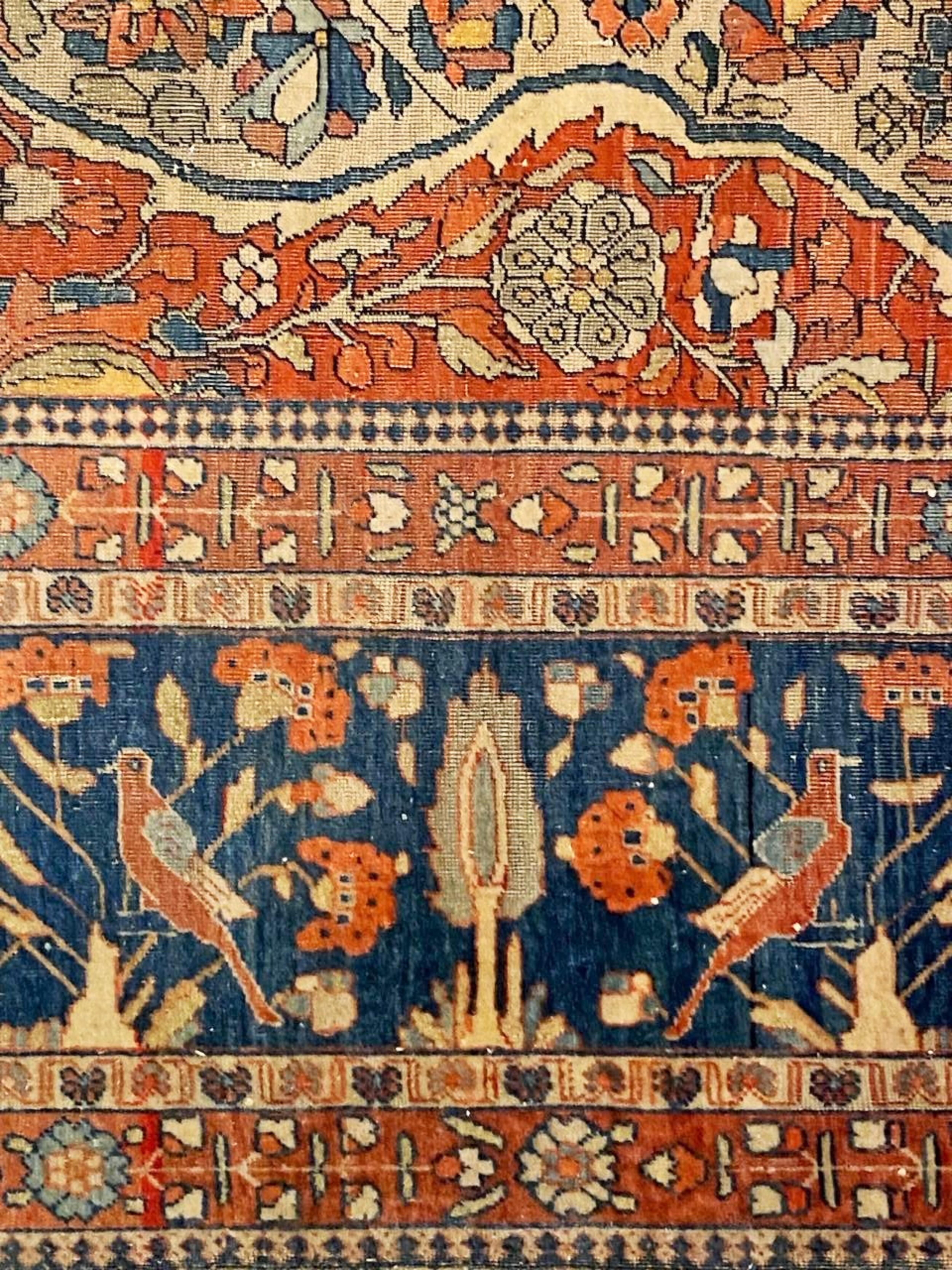 Anitque Persischer Farahan Sarouk-Teppich aus dem 19. Jahrhundert im Angebot 4