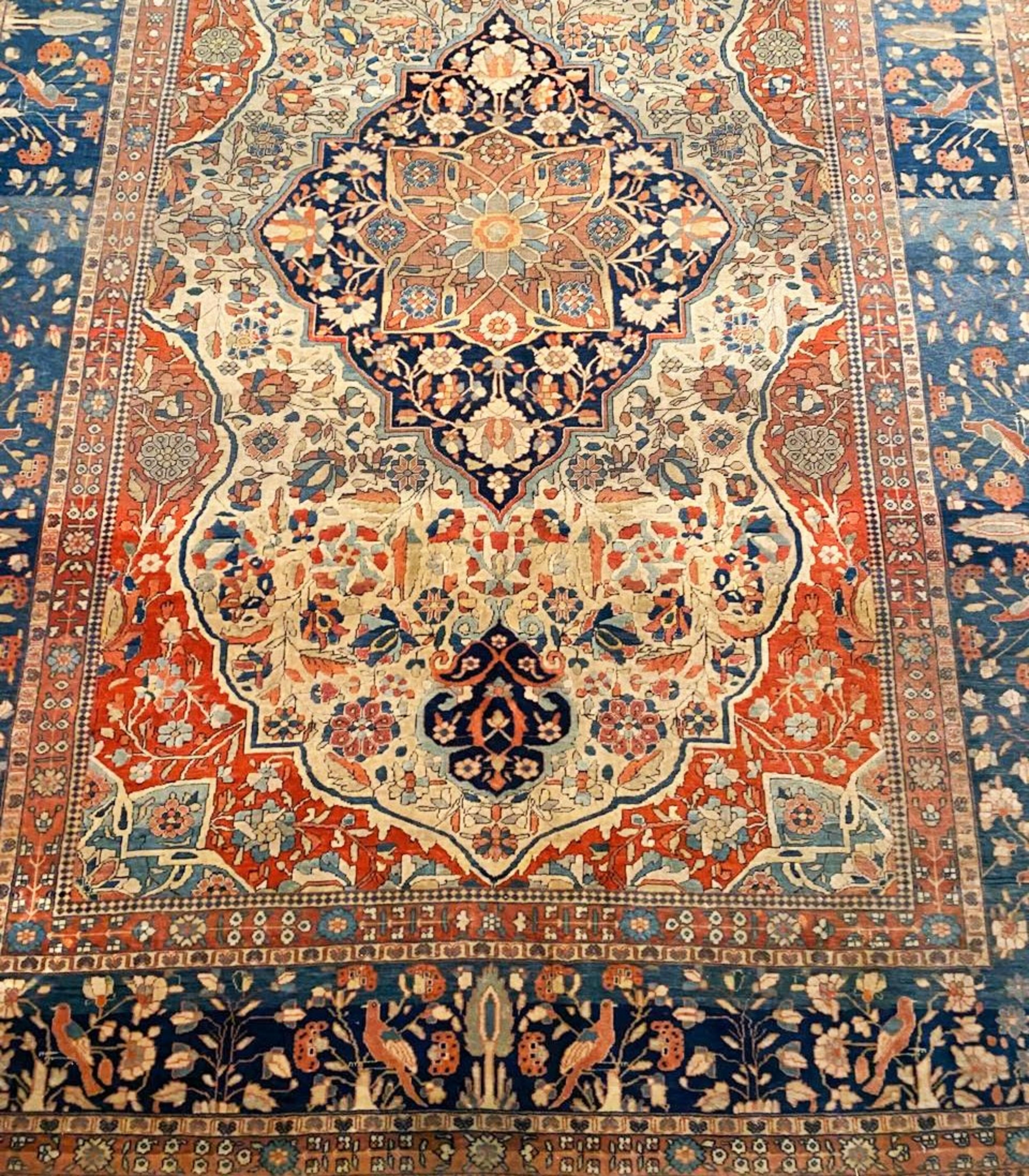 Anitque Persischer Farahan Sarouk-Teppich aus dem 19. Jahrhundert im Angebot 2