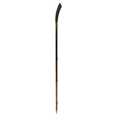 19th Century Antilope Walking Stick Bamboo cane Handcrafted France