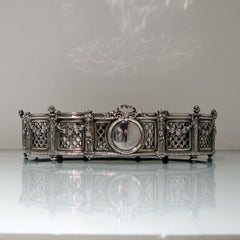 19th Century Antique 800 Standard Large Silver French Jardinière, circa 1890