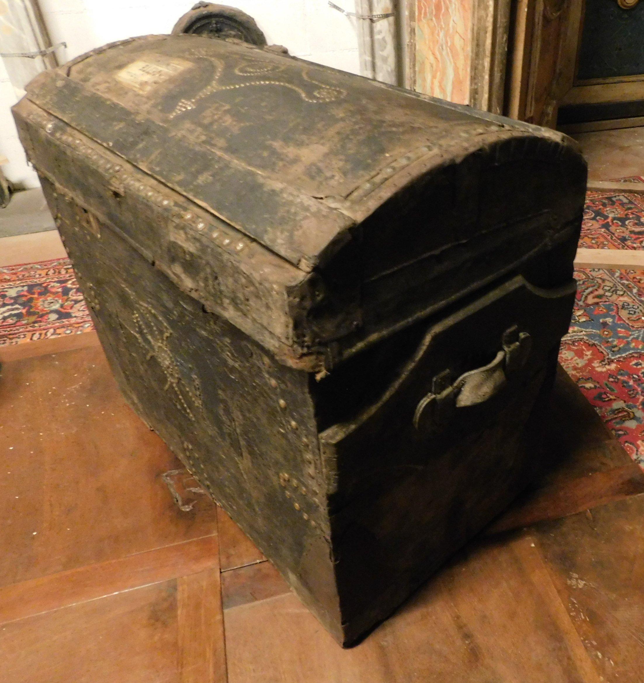 19th Century Antique and Rare Lacquered Trunk 2