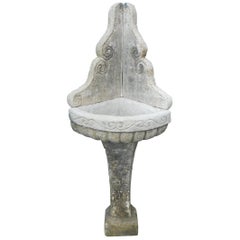 19th Century Antique Angoular Stone Fountain