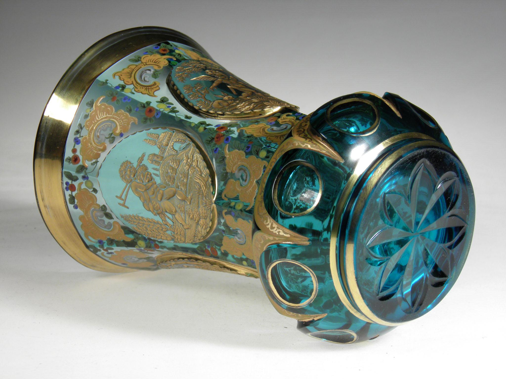 19th Century Antique Aquamarine Goblet 3