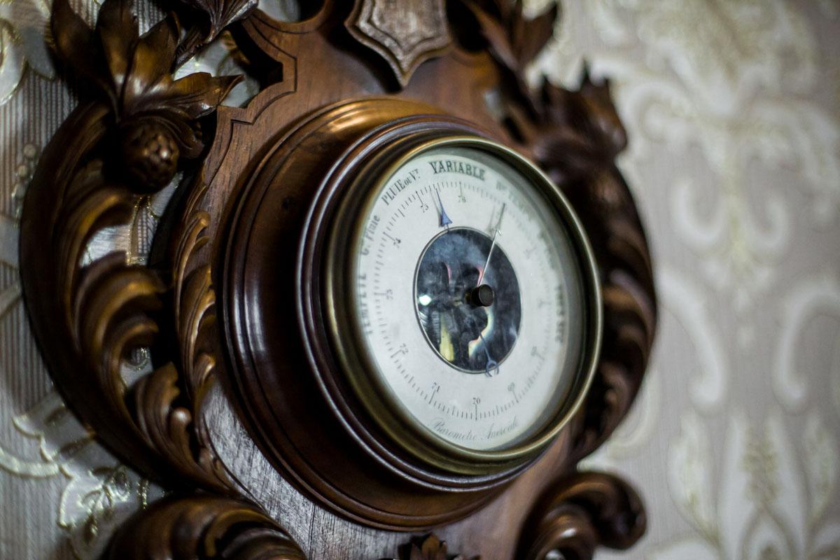 19th Century Antique Barometer In Good Condition For Sale In Opole, PL