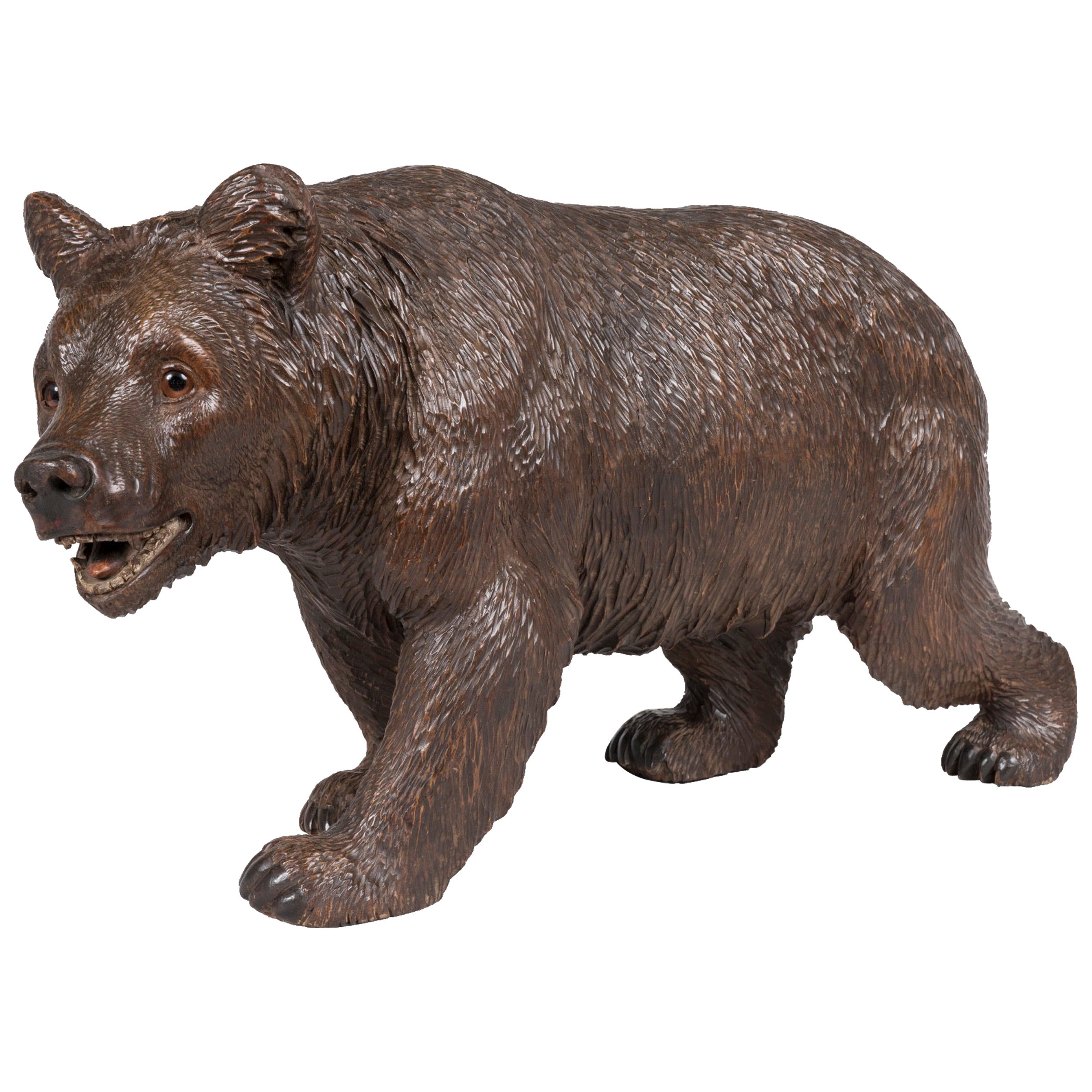 19th Century Antique Bear Carving from the Black Forest