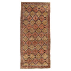 Antique 19th Century Bidjar Gallery Rug with Diamond Lattice Design