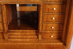 19th Century Antique Biedermeier Secretaire, Cabinet, Ash, Germany, circa 1840