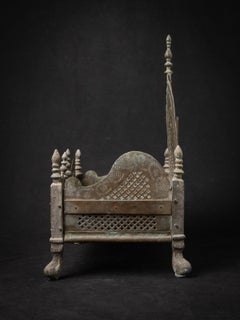 19th century Antique brass Indian throne from India