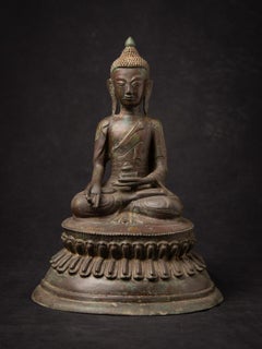 19th century Antique bronze Burmese Buddha statue from Burma