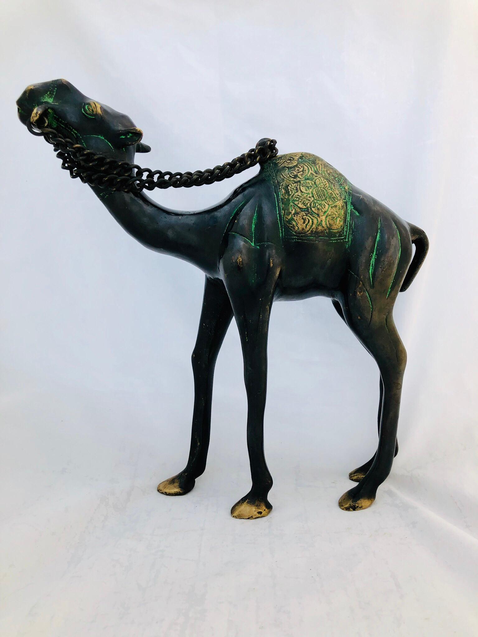 Other 19th Century Etched Bronze Camel - Antique Animal Sculpture, North Africa For Sale