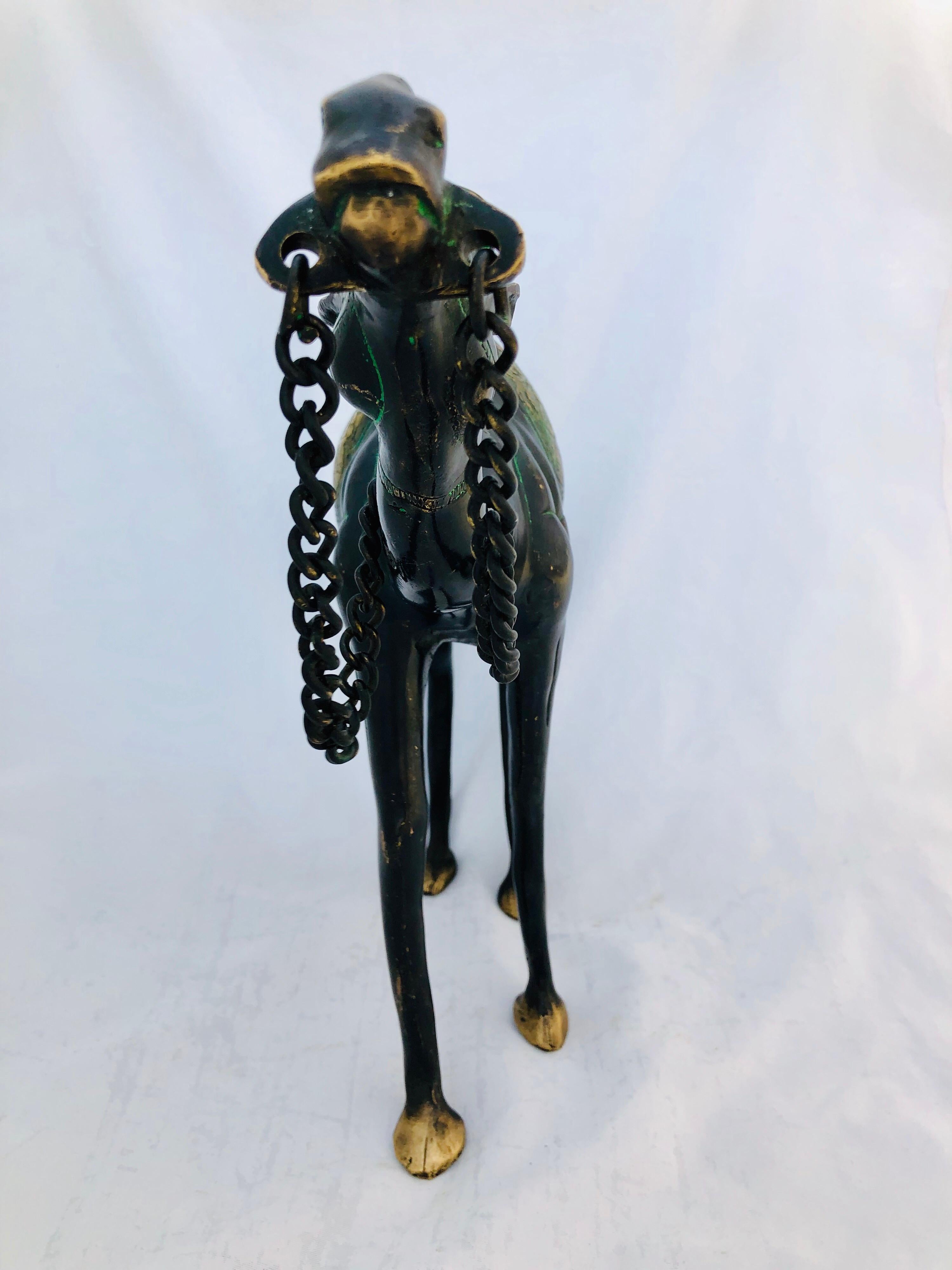 19th Century Etched Bronze Camel - Antique Animal Sculpture, North Africa For Sale 3