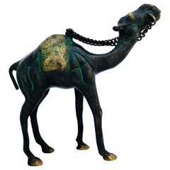 19th Century Etched Bronze Camel - Antique Animal Sculpture, North Africa